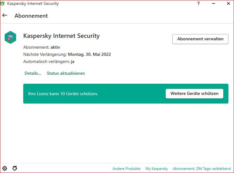 Abo automatische verlängerung Für Privatanwender Kaspersky Support