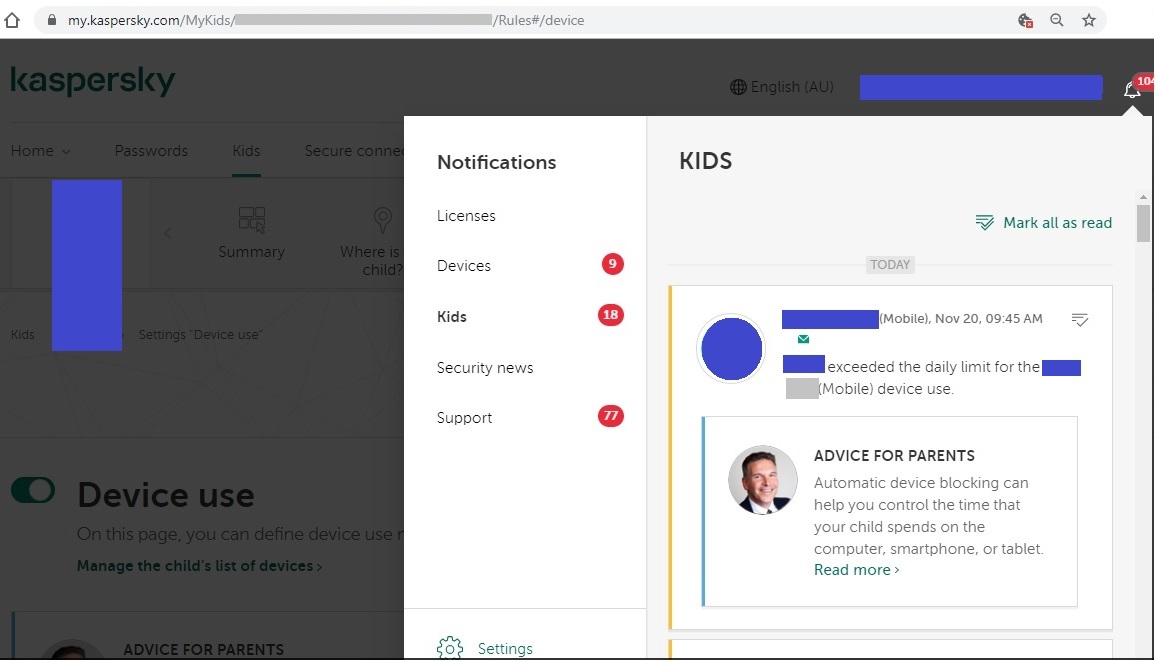 Safe Kids- can I block my kid's access to certain apps during online school  time? - Kaspersky Safe Kids - Kaspersky Support Forum