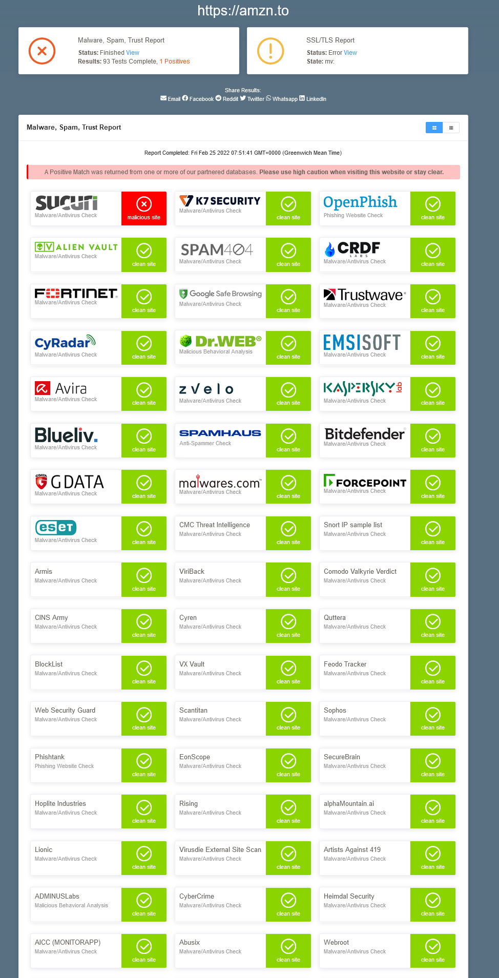 View Valkyrie Analysis Results, Cloud Based Antivirus