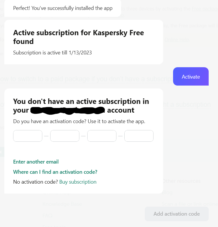 kaspersky security cloud activation code free 2023