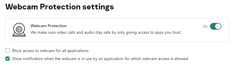 Kaspersky Webcam Access Blocked Notification Kaspersky breaks Windows Hello and Windows Biometrics by preventing