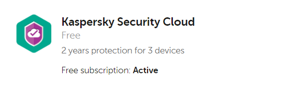 kaspersky security cloud free код активации