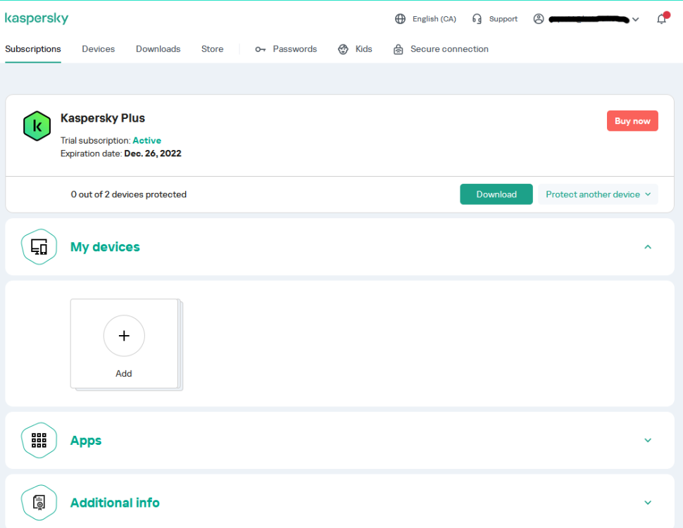 Subscription Is Blocked After Update - Kaspersky: Basic, Standard.