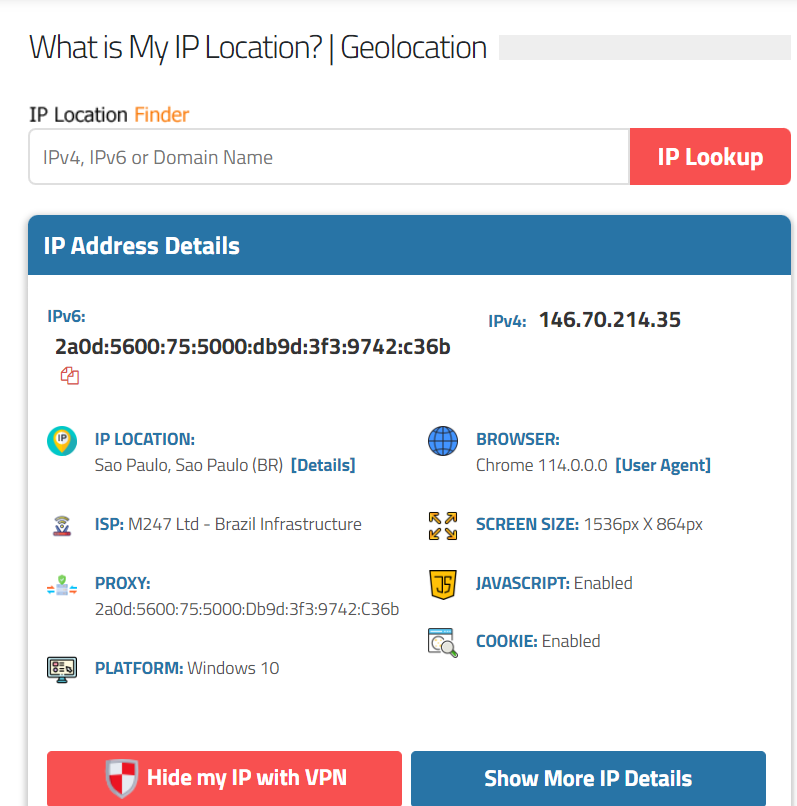 IP Address Finder