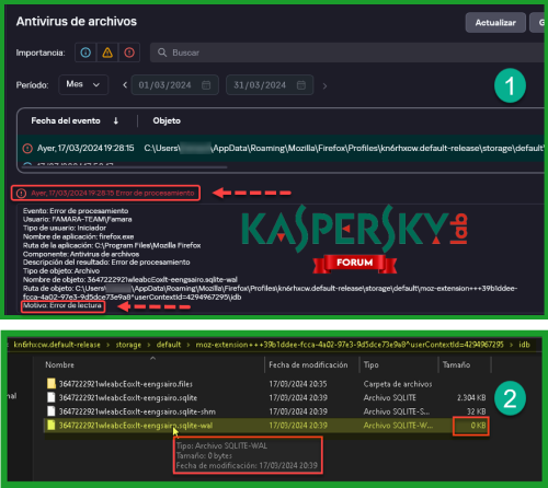 Kas error de lectura
