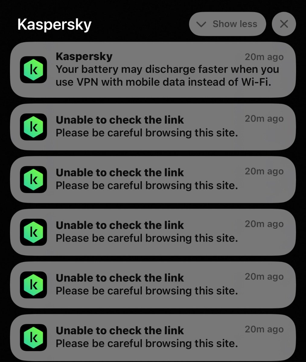 Unable to check link, please be careful…” - Kaspersky VPN Secure Connection  - Kaspersky Support Forum