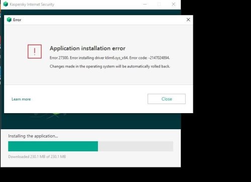 Error 27300 klim6.sys_x64 - 2147024894.JPG